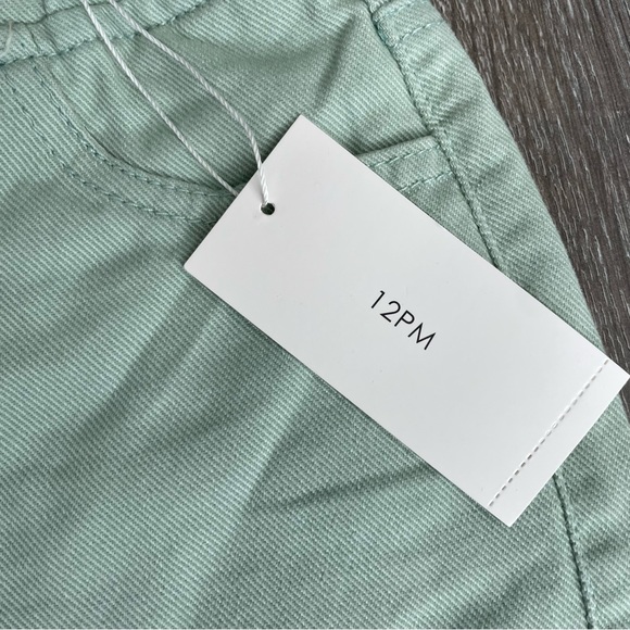 12 pm girl’s cut off shorts mint raw hem size small 4/5 NEW - Picture 3 of 5